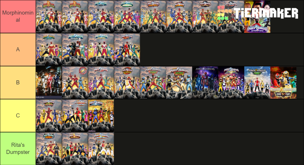 Power Rangers Tier List