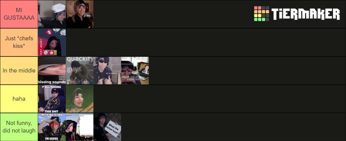 Rate the qauckity memes! Tier List (Community Rankings) - TierMaker