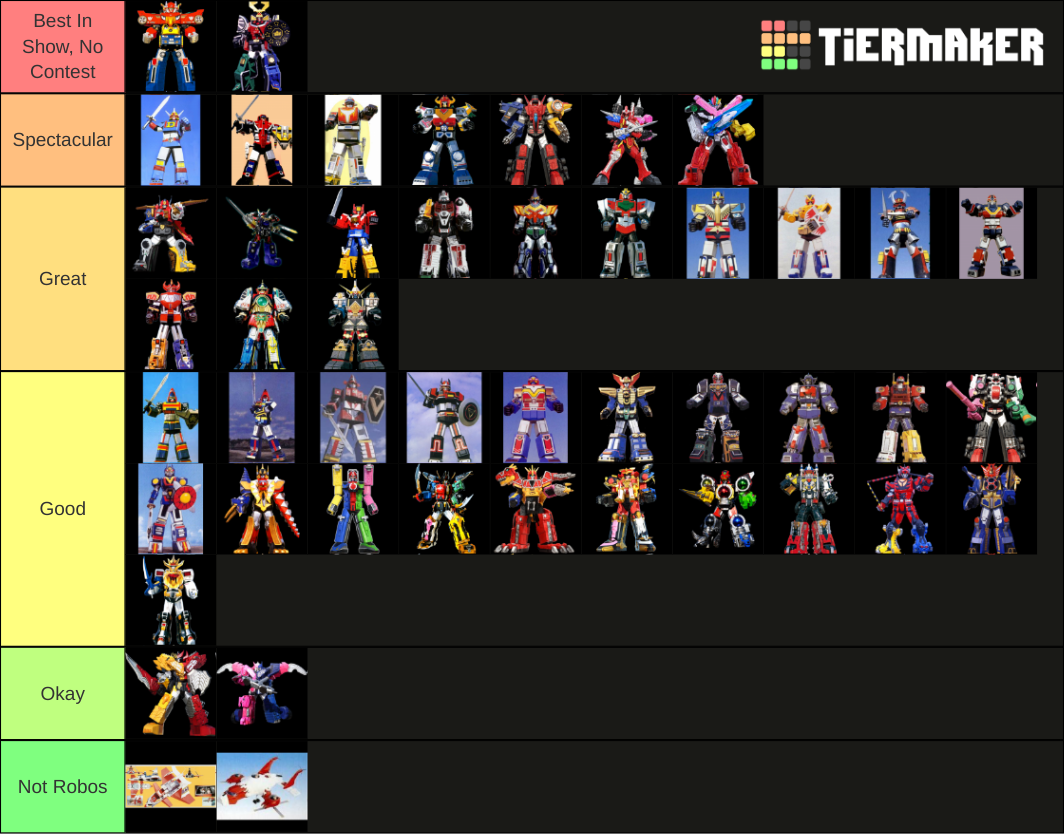 A for Every First Mecha in Super Sentai Tier List (Community Rankings ...