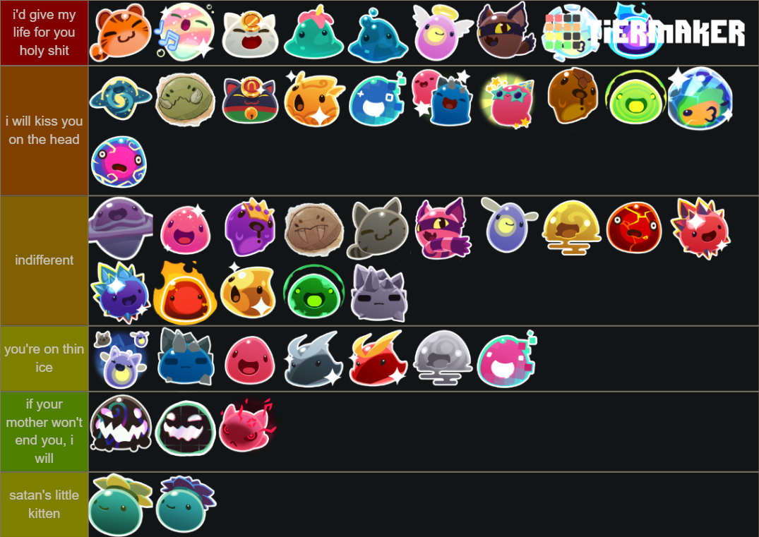 slime ranching Tier List (Community Rankings) - TierMaker