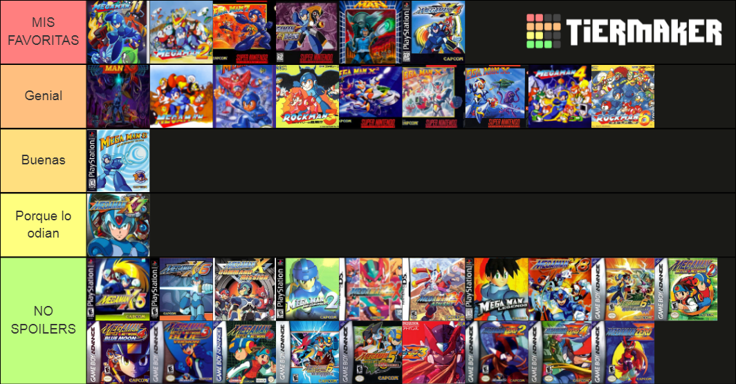 All Megaman Tier List (Community Rankings) - TierMaker