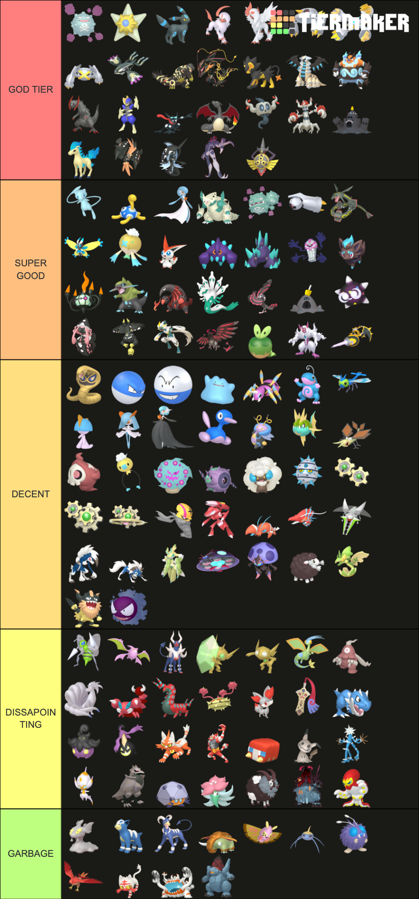 Best Shiny Pokémon Ever Tier List (Community Rankings) - TierMaker