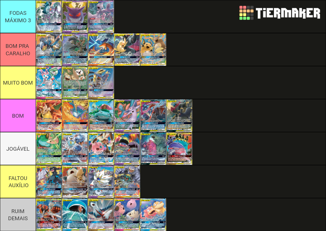 Pokemon TCG Tag Teams Tier List Rankings) TierMaker