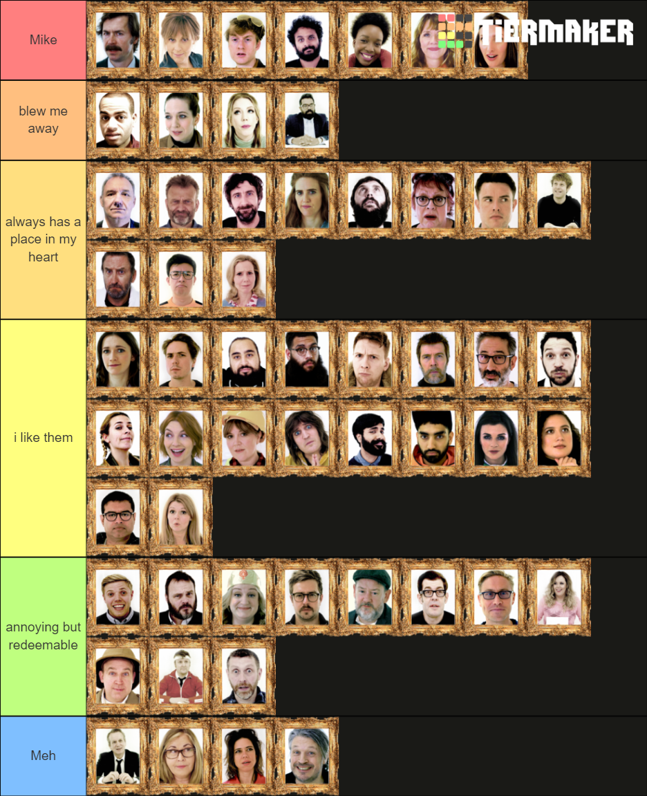 taskmaster contestants Tier List Rankings) TierMaker