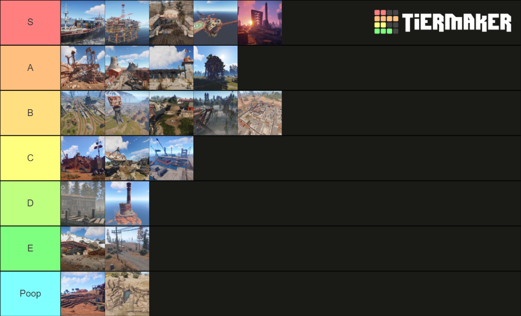 All Rust Monuments Tier List Rankings) TierMaker