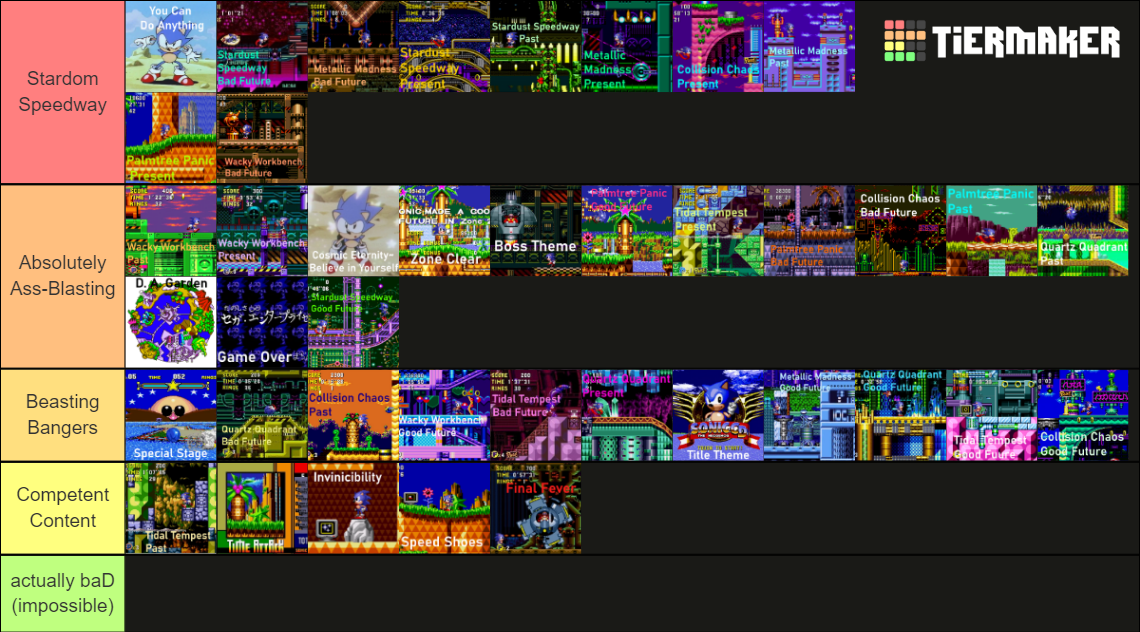 Sonic cd ost jp tier list community rankings tiermaker