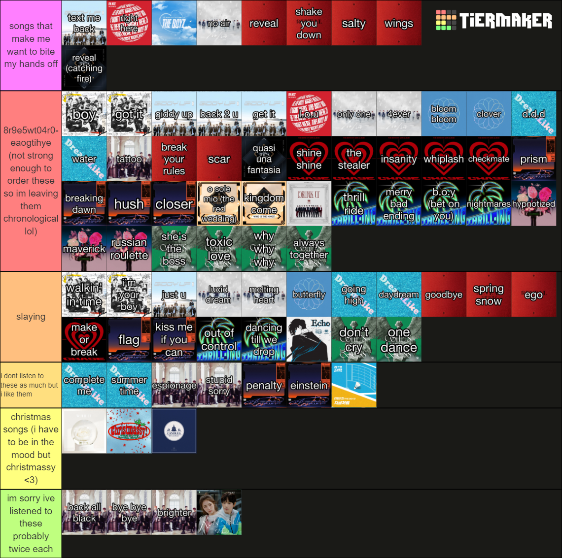the boyz discography (2022) Tier List (Community Rankings) - TierMaker the boyz discography (2022) Tier List (Community Rankings) - TierMaker