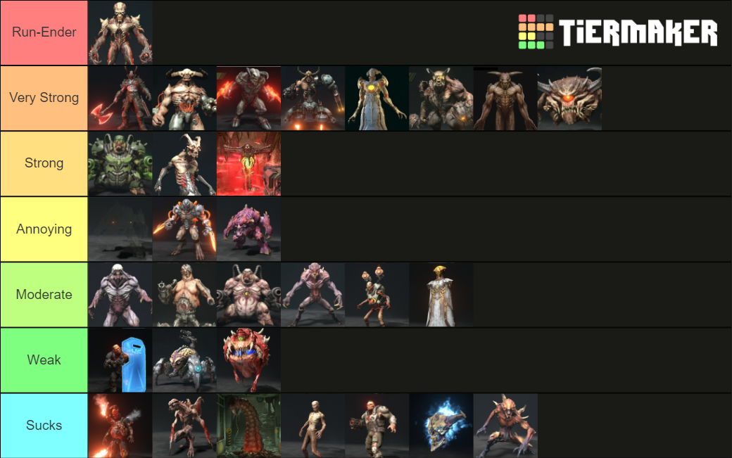 DOOM Eternal Demons Tier List (Community Rankings) - TierMaker