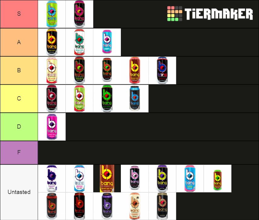 Every Bang Energy Drink Flavor (including new Key Lime Pie) Tier List