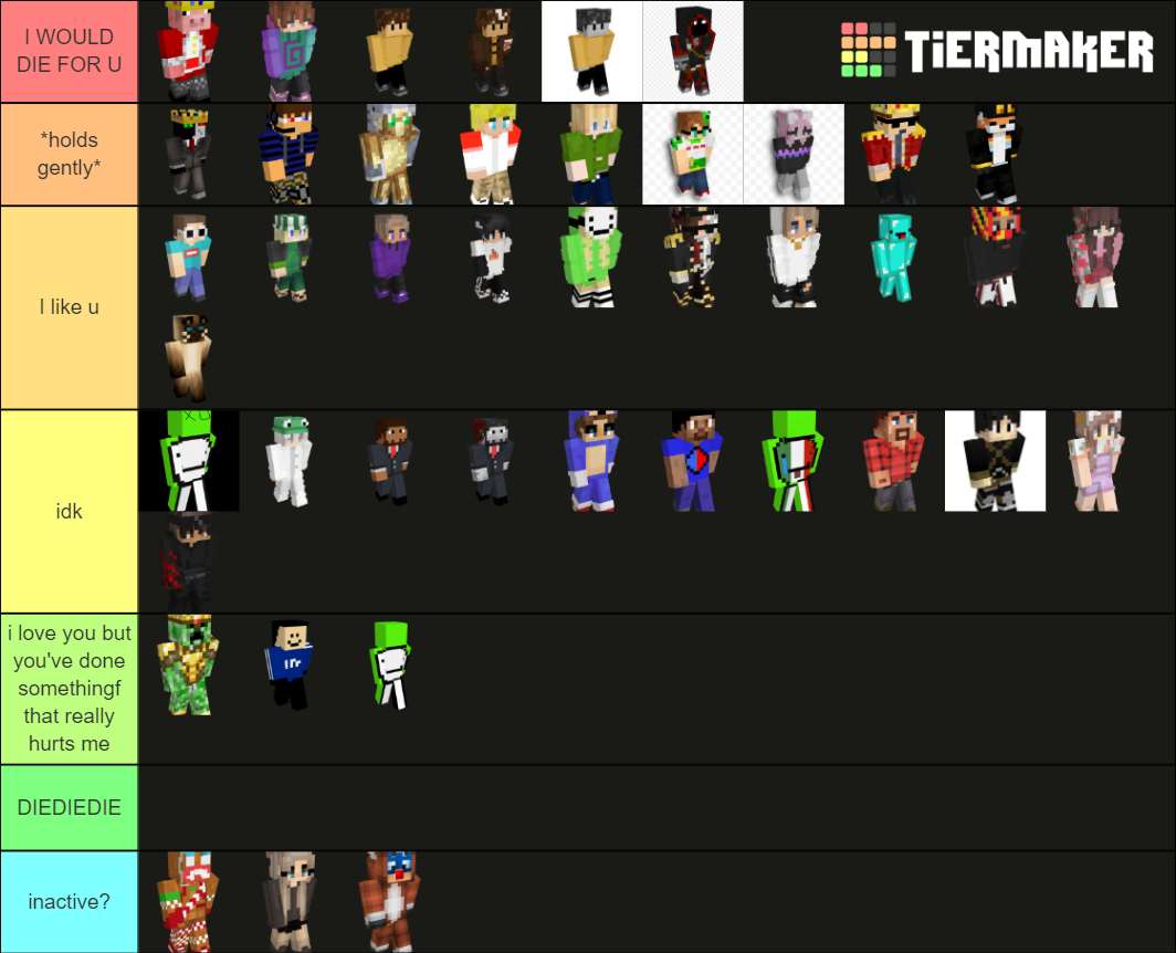 DSMP LORE Tier List (Community Rankings) - TierMaker