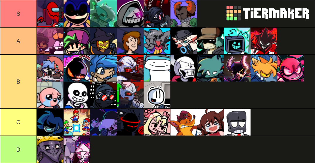 FNF mods with Ruby and Sky Tier List (Community Rankings) - TierMaker