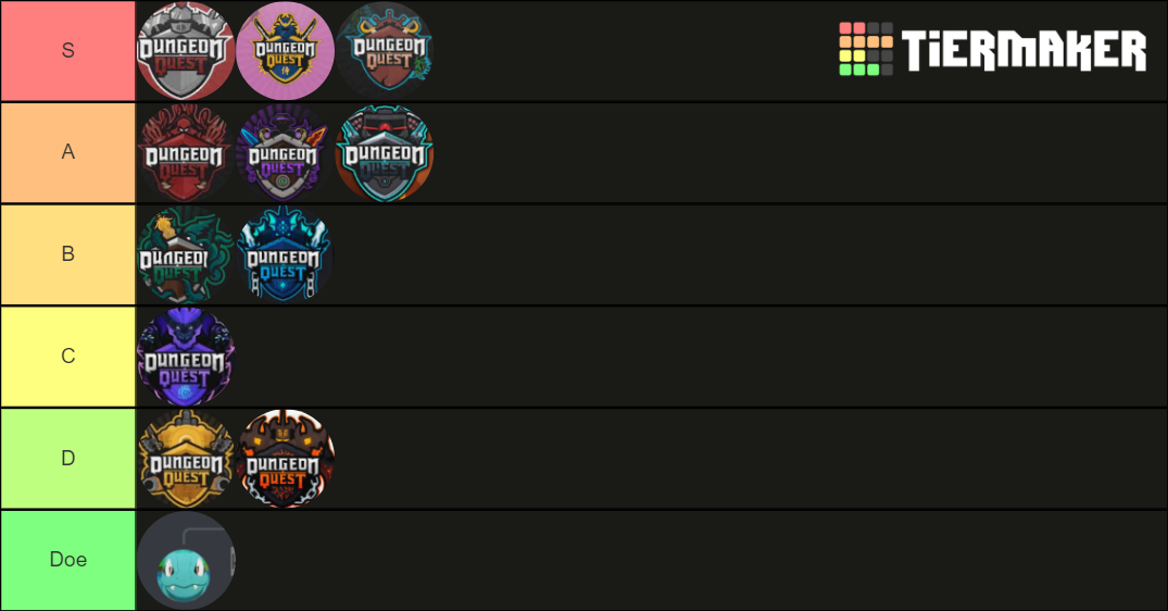 Dungeon Quest Updates Tier List (Community Rankings) - TierMaker