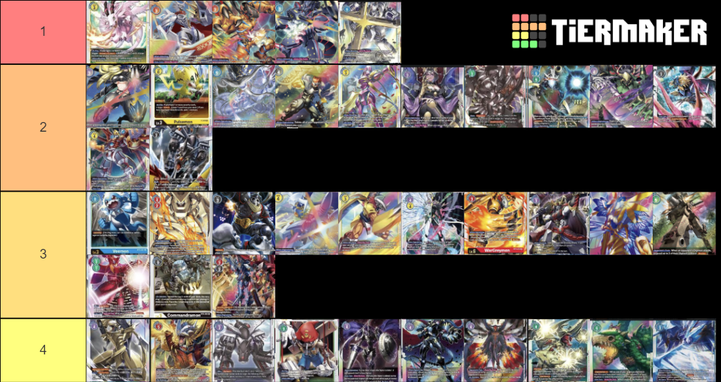 Digimon TCG BT6 Tier List Rankings) TierMaker