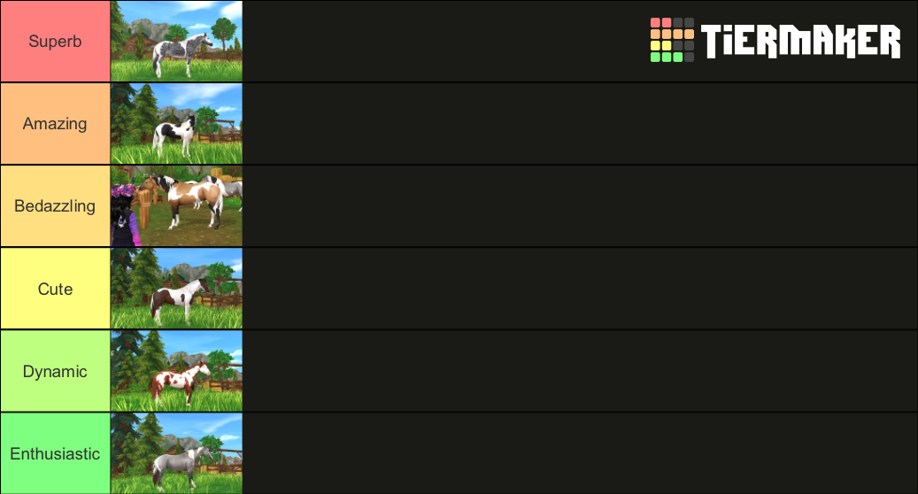 SSO Paint Horse Gen3 Tier List Rankings) TierMaker