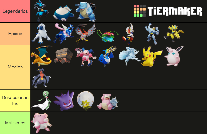 Personajes De Pokemon Unite Mi Opinión Tier List Community Rankings Tiermaker 9967