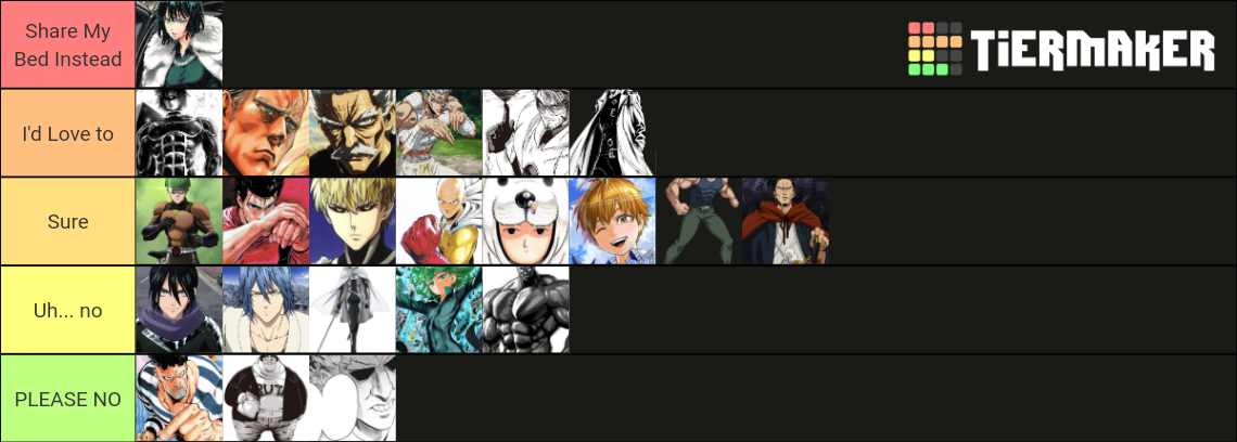 One Punch Man Characters Tier List (Community Rankings) - TierMaker