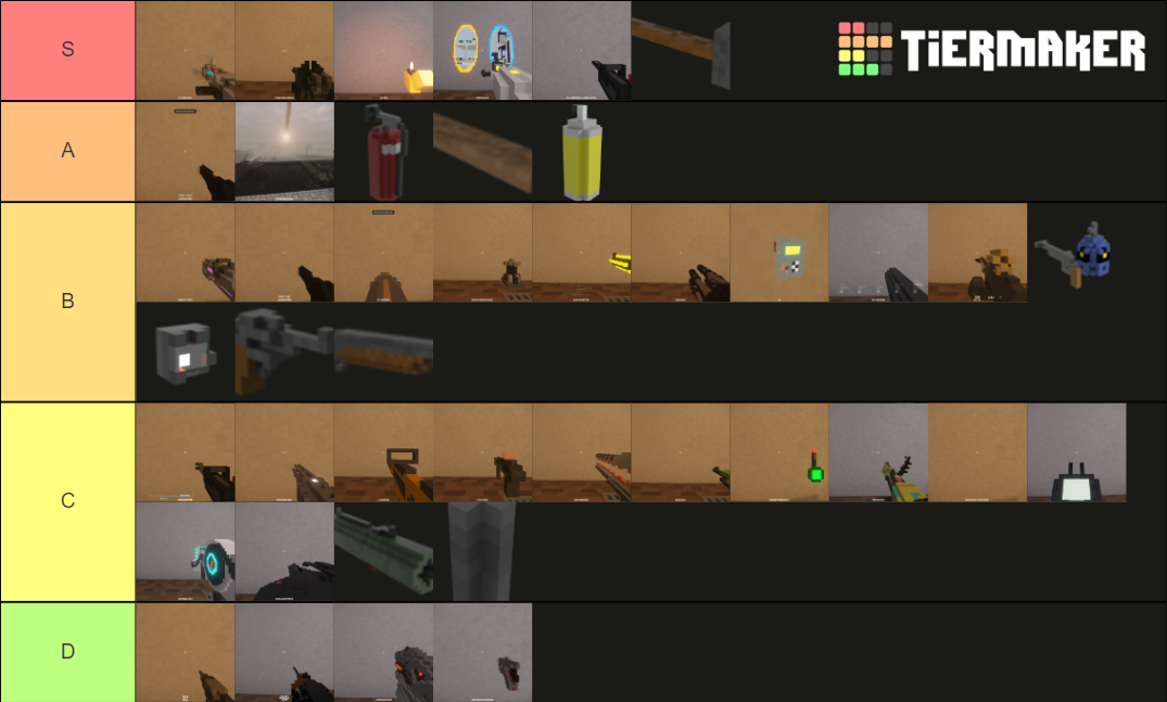 Modded And Normal Teardown Weapons Utilitys Tier List Community