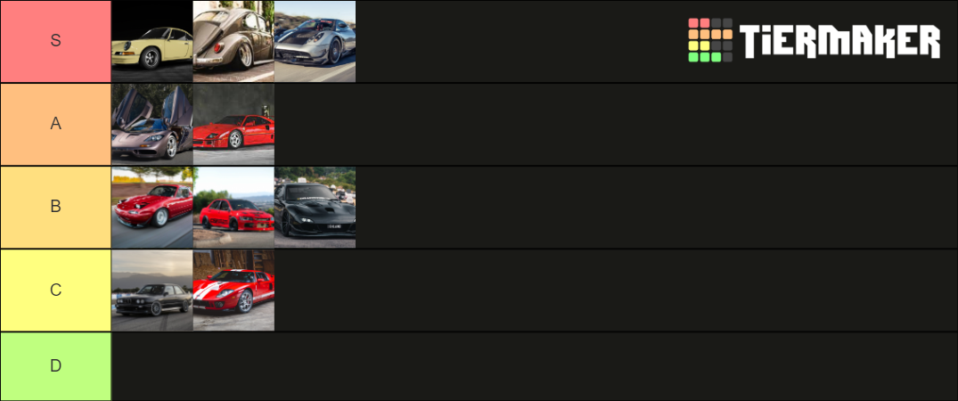 NFS Heat Cars List Tier List (Community Rankings) - TierMaker