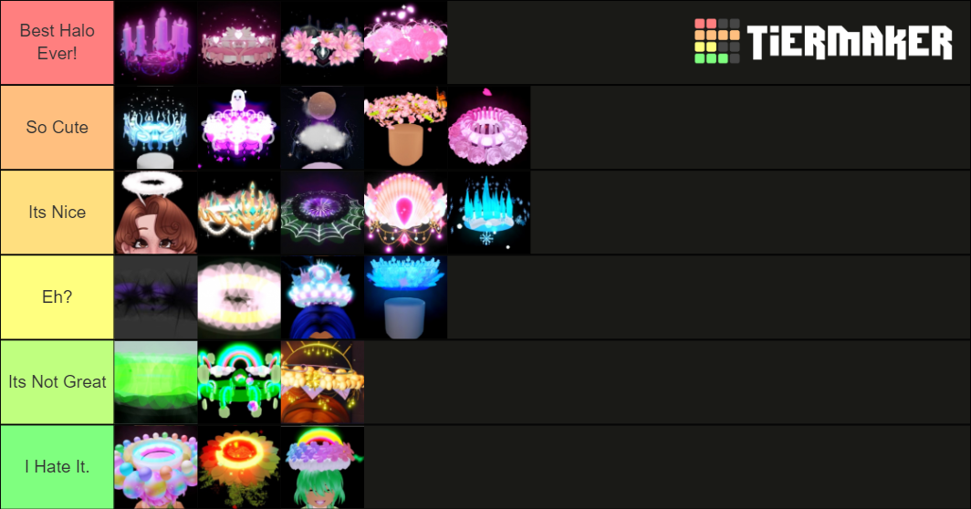 Royale High Halo Tier List (Community Rankings) - TierMaker