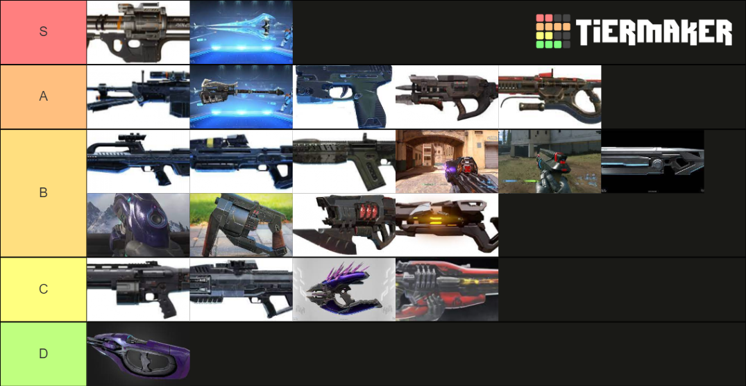 Halo Infinite Weapons Tier List Rankings) TierMaker