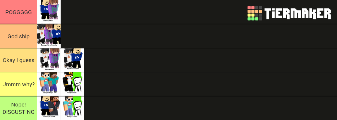 Dream Smp Ships Tier List (community Rankings) - Tiermaker