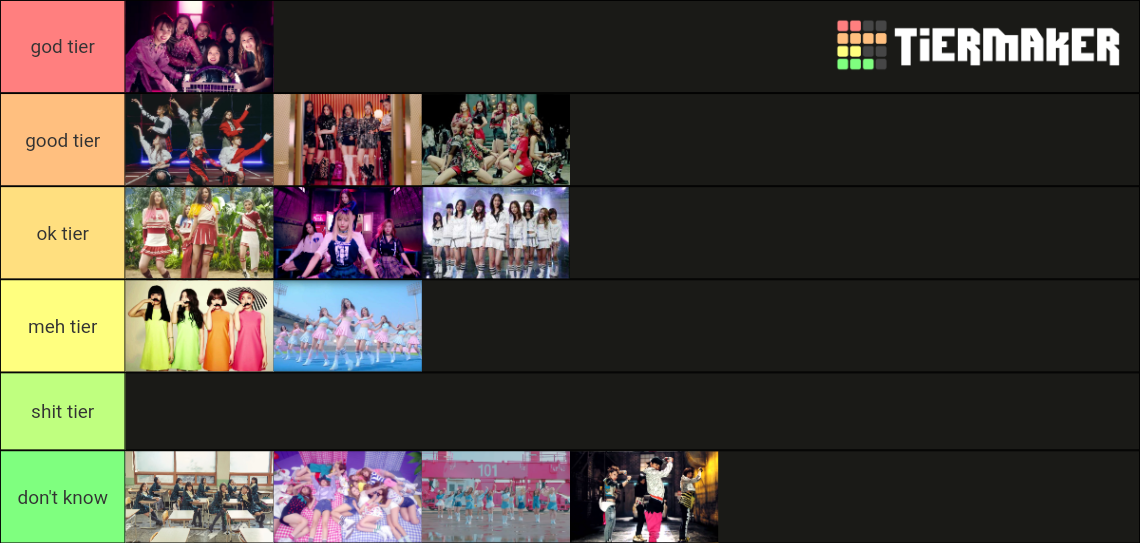 kpop girl group debuts Tier List Rankings) TierMaker