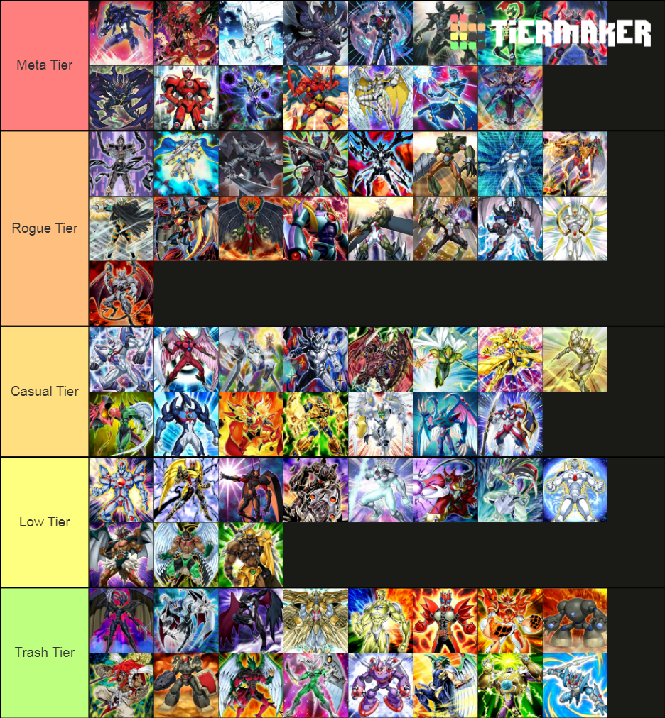 YuGiOh HERO Extra Deck Tier Tier List Rankings) TierMaker