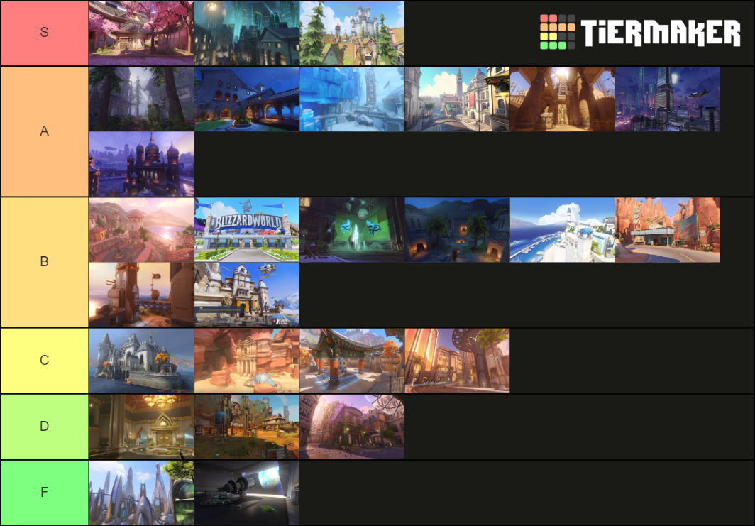 Overwatch Maps Tier List (Community Rankings) - TierMaker