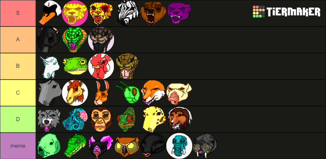 Hotline Miami mask Tier List Rankings) TierMaker