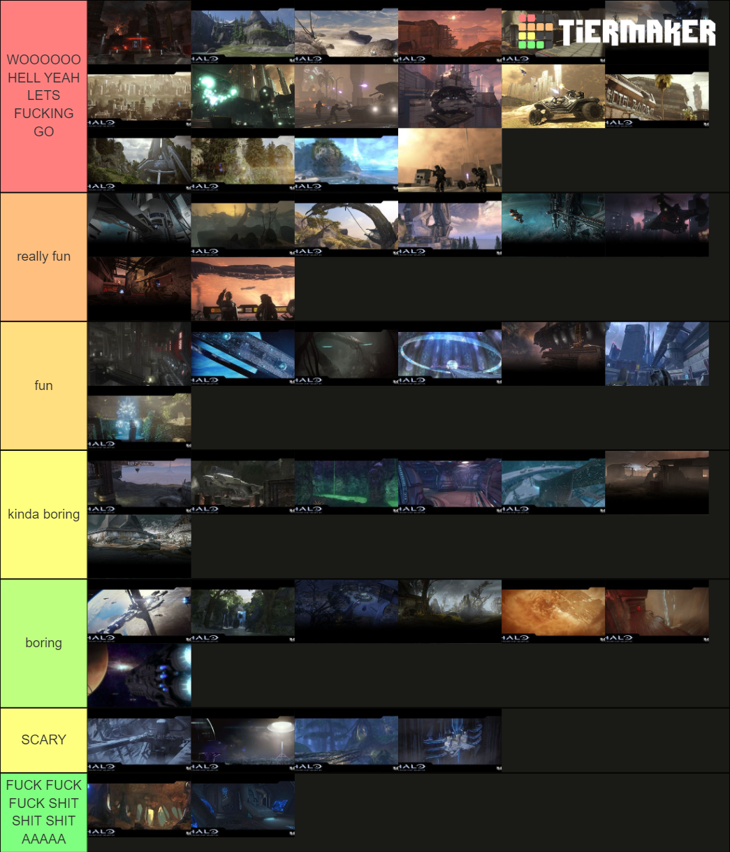 Every Bungie Halo Campaign Level Tier List Rankings) TierMaker