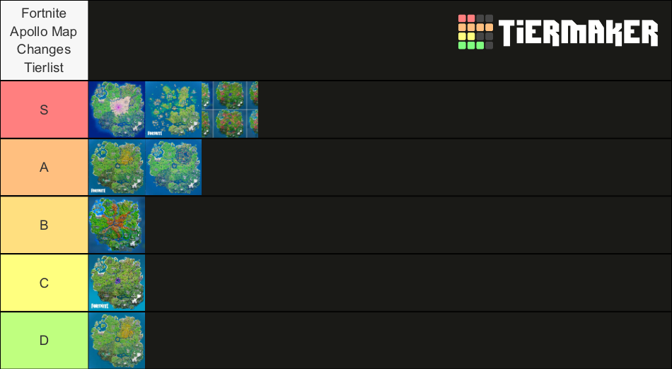 fortnite chapter 2 maps Tier List Rankings) TierMaker