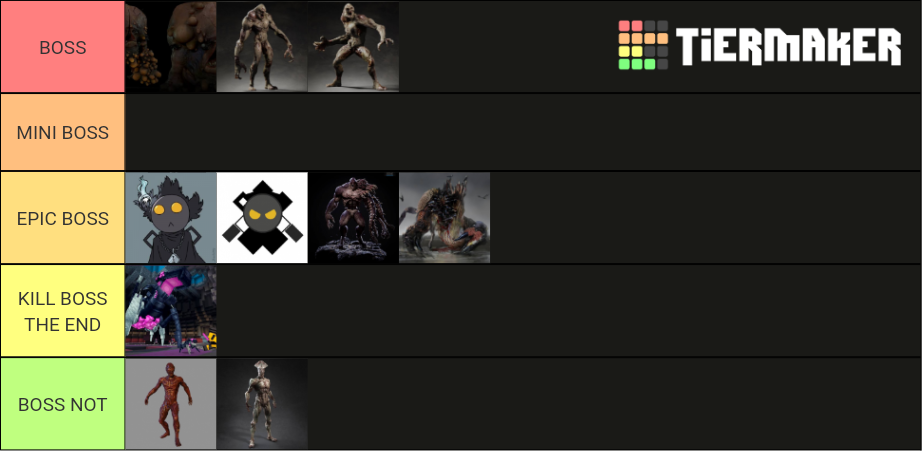 BOSS MUTANT FINAL Tier List (Community Rankings) - TierMaker