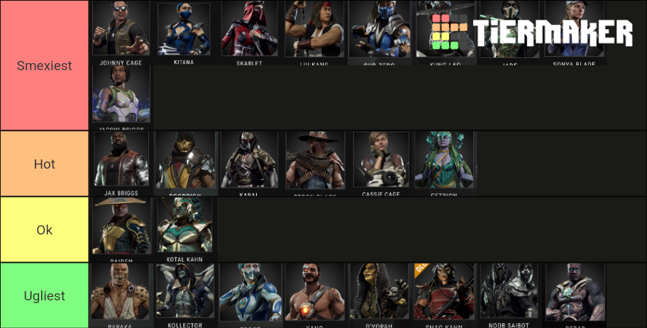 Mortal Kombat 11 Tier List (Community Rankings) - TierMaker