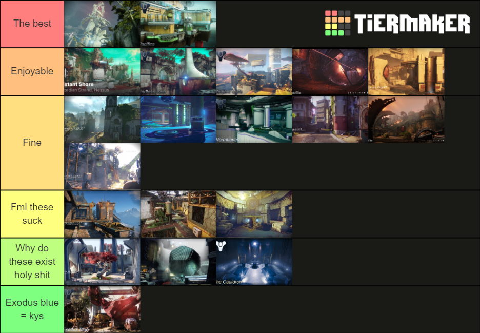 Destiny 2 Crucible Maps(Season of the Chosen) Tier List (Community ...