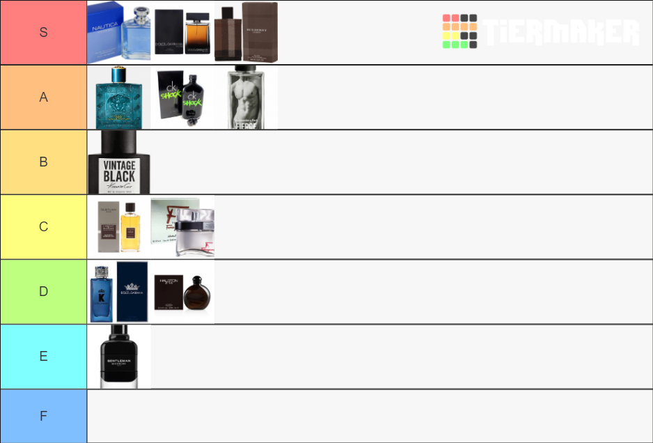 Alex's Cologne Template Tier List (Community Rankings) - TierMaker