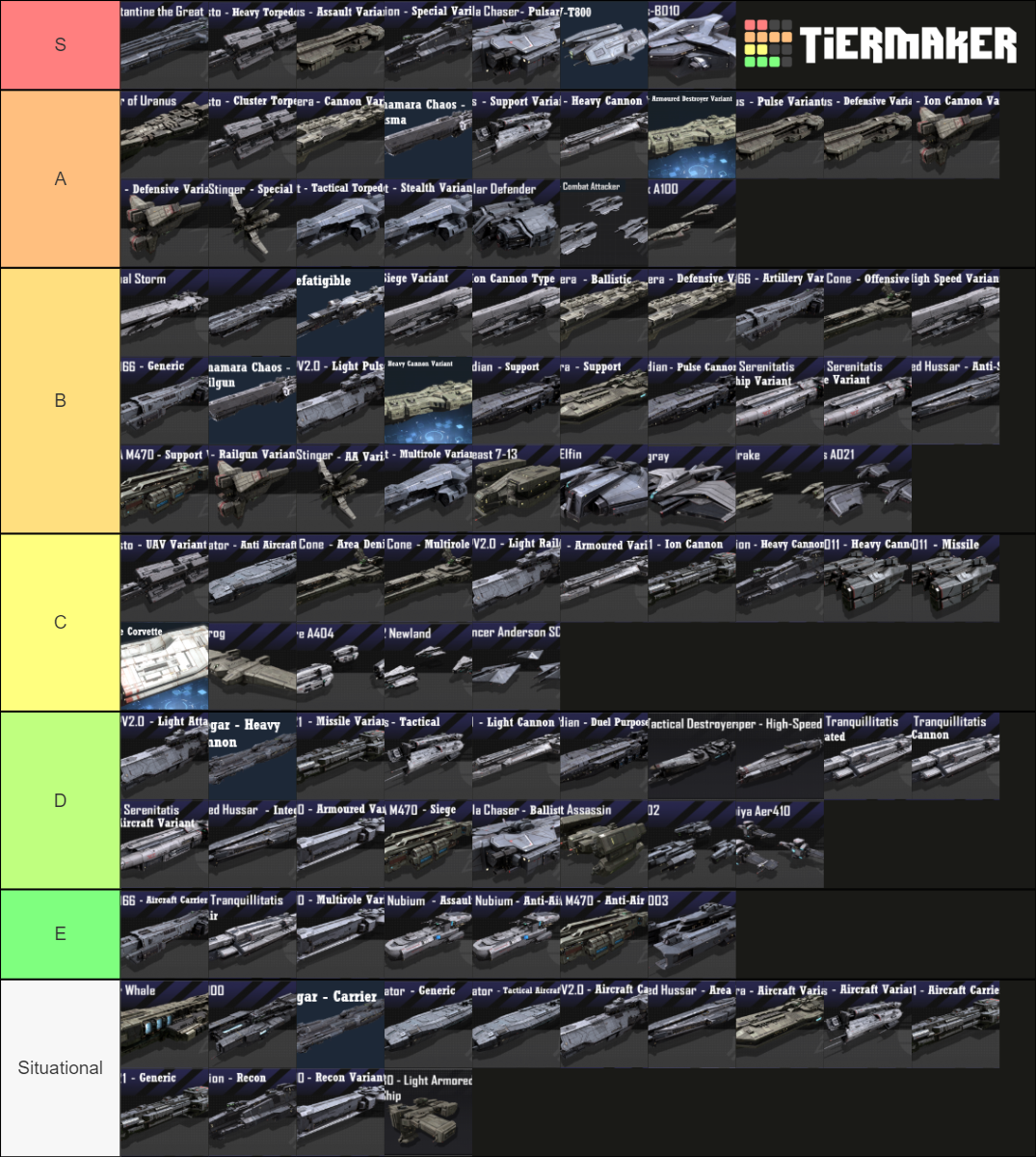 Infinite Lagrange Tier List Rankings) TierMaker