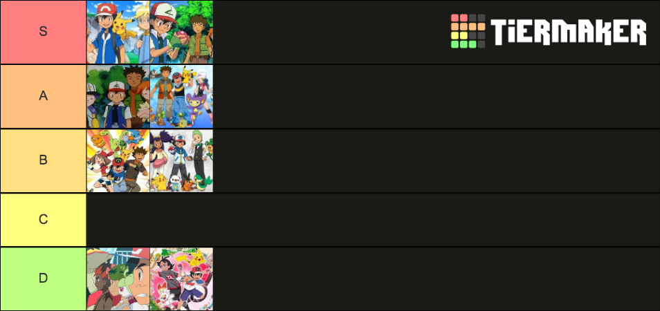 Pokemon Anime Series Tier List (Community Rankings) - TierMaker