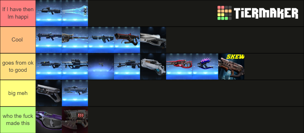 Halo Infinite Weapons Tier List (Community Rankings) - TierMaker