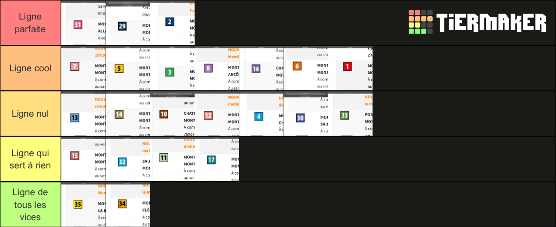 Les Lignes Du Réseau Montelibus Tier List (community Rankings) - Tiermaker