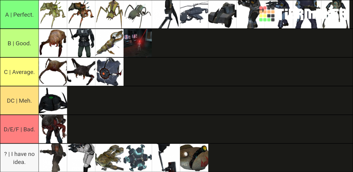 all-half-life-s-2-enemies-tier-list-community-rankings-tiermaker