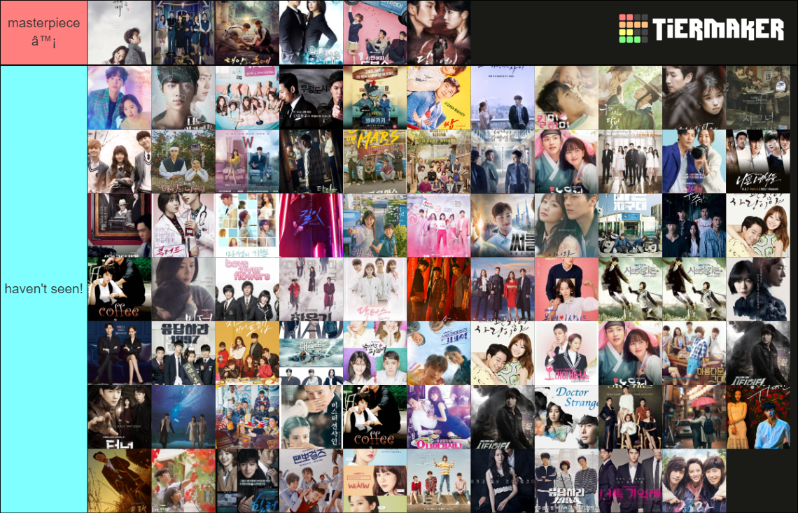 Korean Dramas Tier List (Community Rankings) - TierMaker