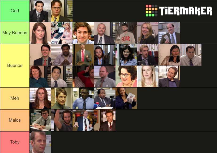 the office characters Tier List Rankings) TierMaker