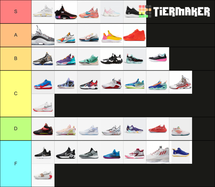 shoe tier Tier List (Community Rankings) - TierMaker