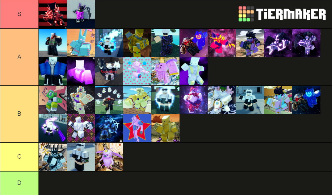 A universal time stands tier list