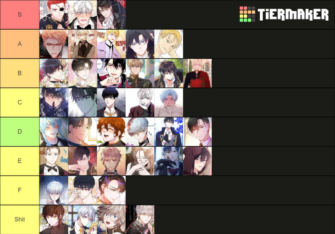 Villainess/Otome Isekai MLs Tier List Rankings) TierMaker