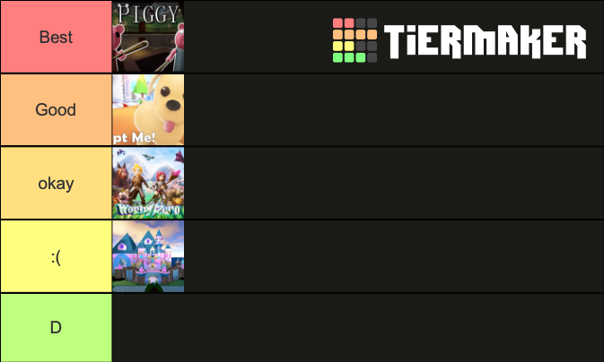 Best 2020 Roblox Games Tier List Community Rankings TierMaker