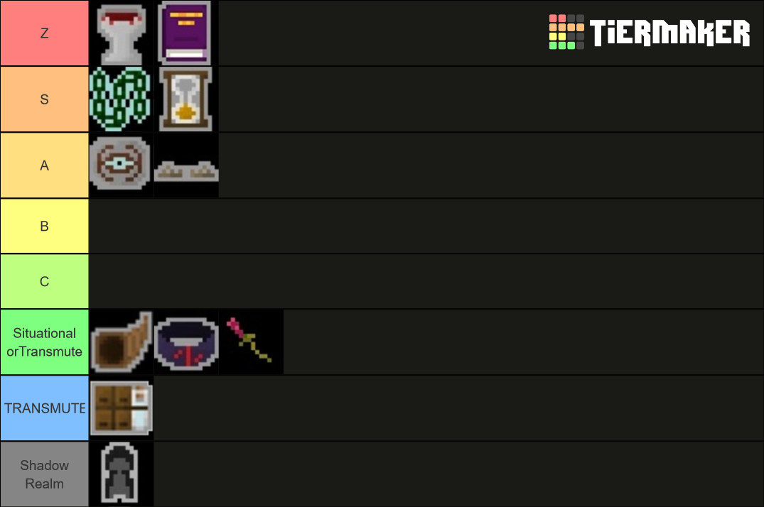 Shattered PD artifacts Tier List (Community Rankings) - TierMaker