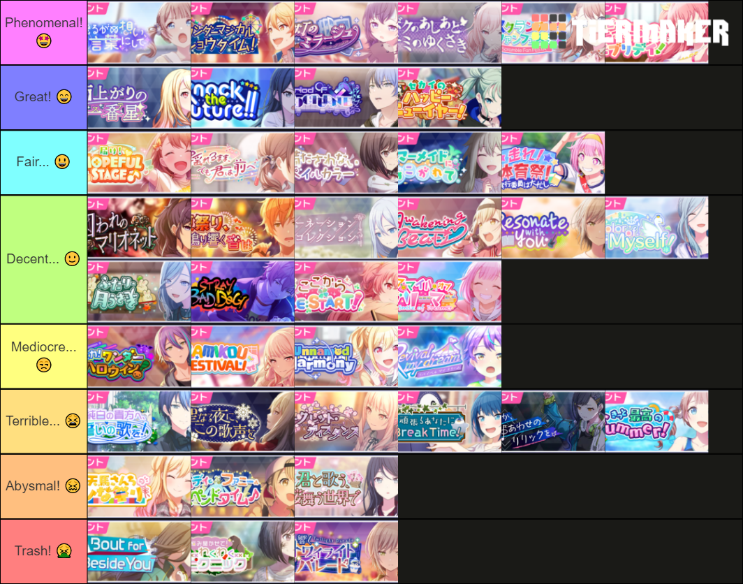 Project Sekai Event Tier List (Community Rankings) - TierMaker