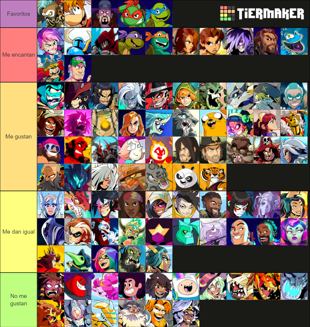 Brawlhalla Legends and Crossovers Tier List Rankings