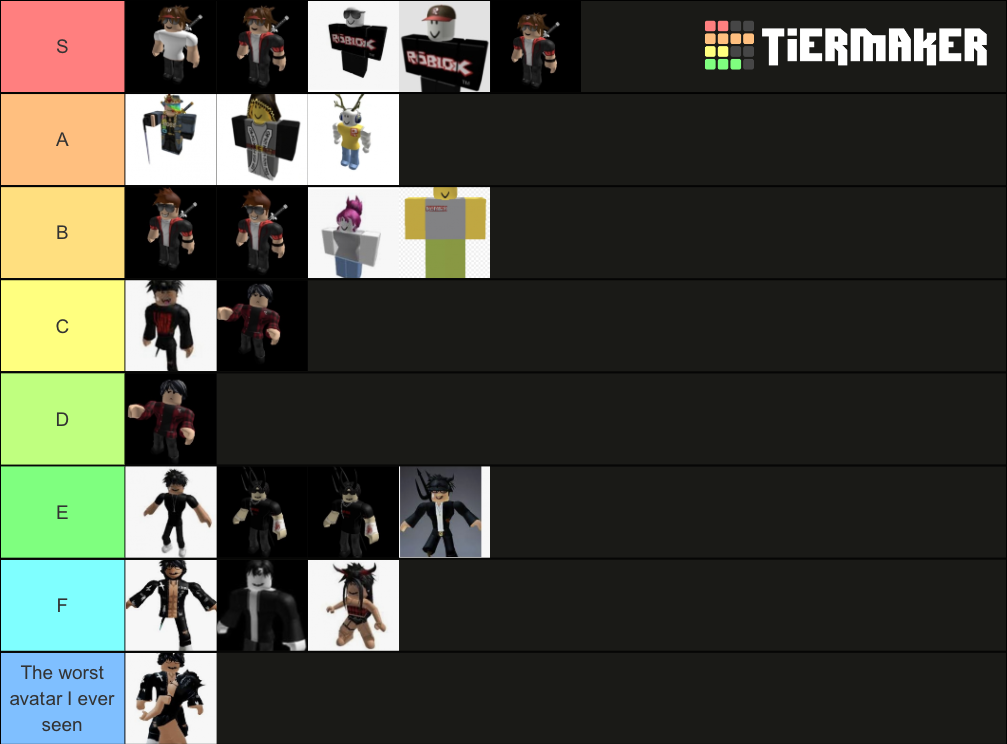 roblox-avatars-tier-list-community-rankings-tiermaker